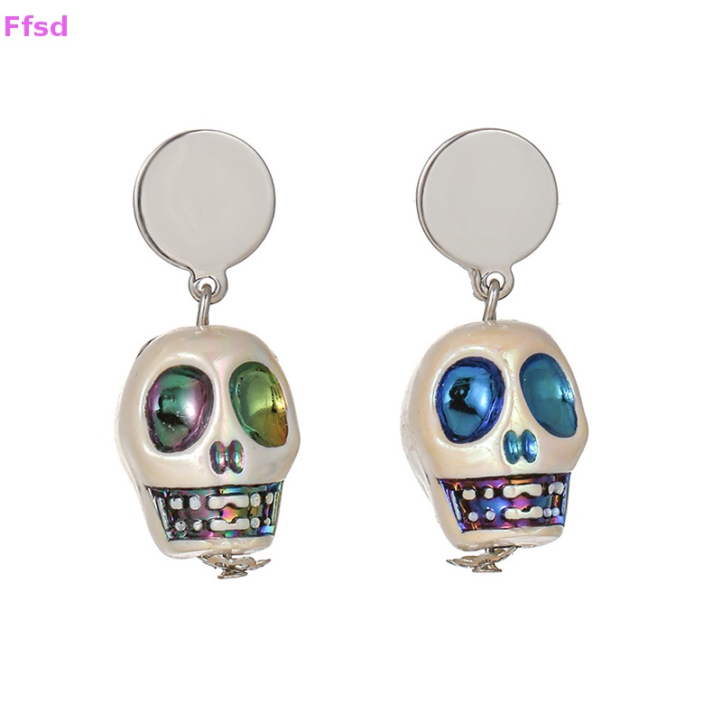 {Ffsd} Bông Tai Xỏ Lỗ Hình Đầu Lâu Phong Cách Gothic Punk Hiphop Vui Nhộn Thời Trang Làm Quà Tặng Halloween Dành Cho Nữ * Bán Chạy