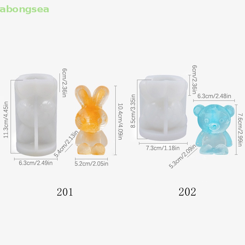 Khuôn Làm Đá / Xà Phòng / Bánh Bằng Silicone Hình Gấu 3D