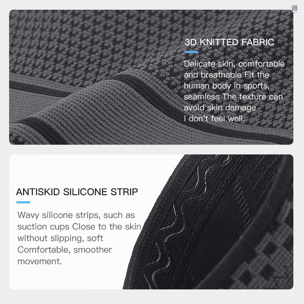 1 Đệm Bảo Vệ Đầu Gối Bằng Silicon Mềm Co Giãn Thoáng Khí Tiện Dụng Cho Các Hoạt Động Ngoài Trời