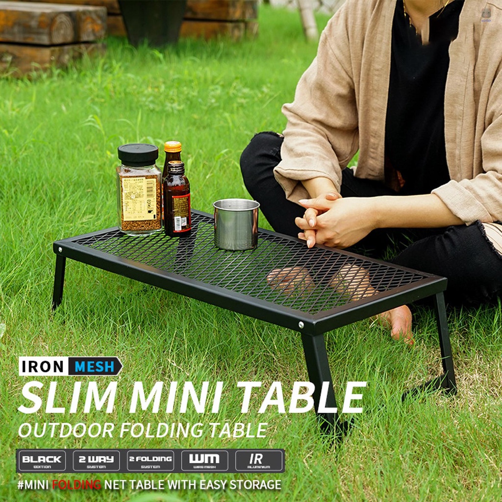 Bàn Lưới Nướng Bbq Chống Thấm Nước Có Thể Gấp Gọn Tiện Dụng Mang Theo Cắm Trại