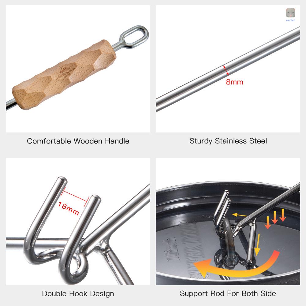 Kẹp Gắp Nắp Nồi / Ấm Nước Nóng Kèm Giá Đỡ Tiện Dụng