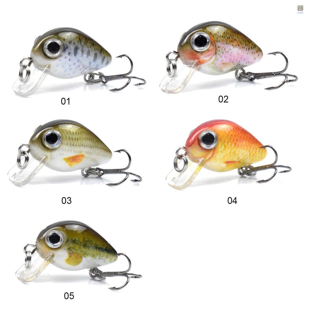 Mồi Giả Câu Cá 3D Bằng Nhựa Cứng 1.1 in / 0.06 oz