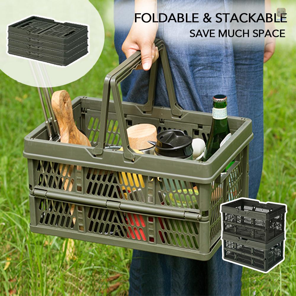 Giỏ Đựng Đồ Mua Sắm Có Tay Cầm Có Thể Xếp Chồng Lên Nhau Tiện Dụng