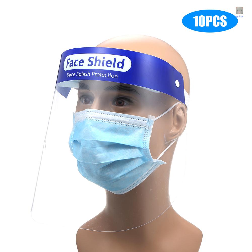 Bộ 10 Mặt Nạ Bảo Vệ Toàn Diện Chống Bụi Chống Sương Mù Trong Suốt