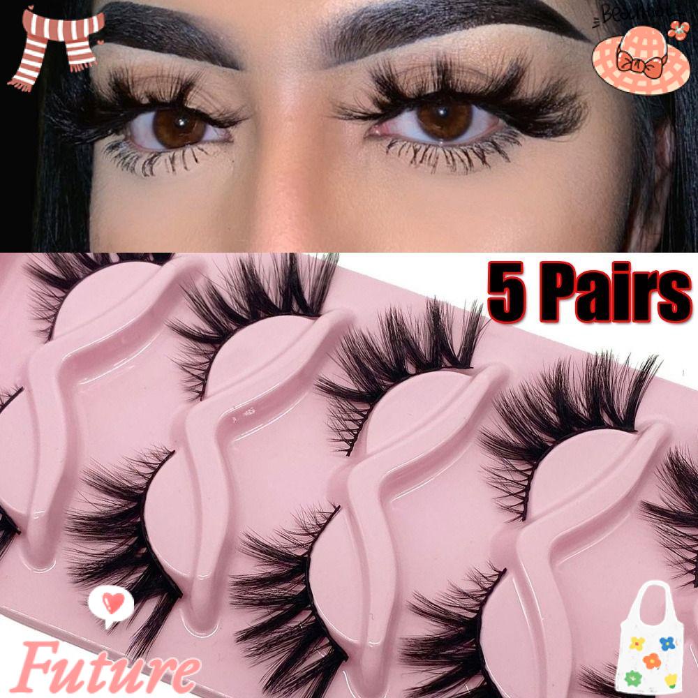 Set 5 Cặp Lông Mi Giả Thời Trang Dành Cho Nữ