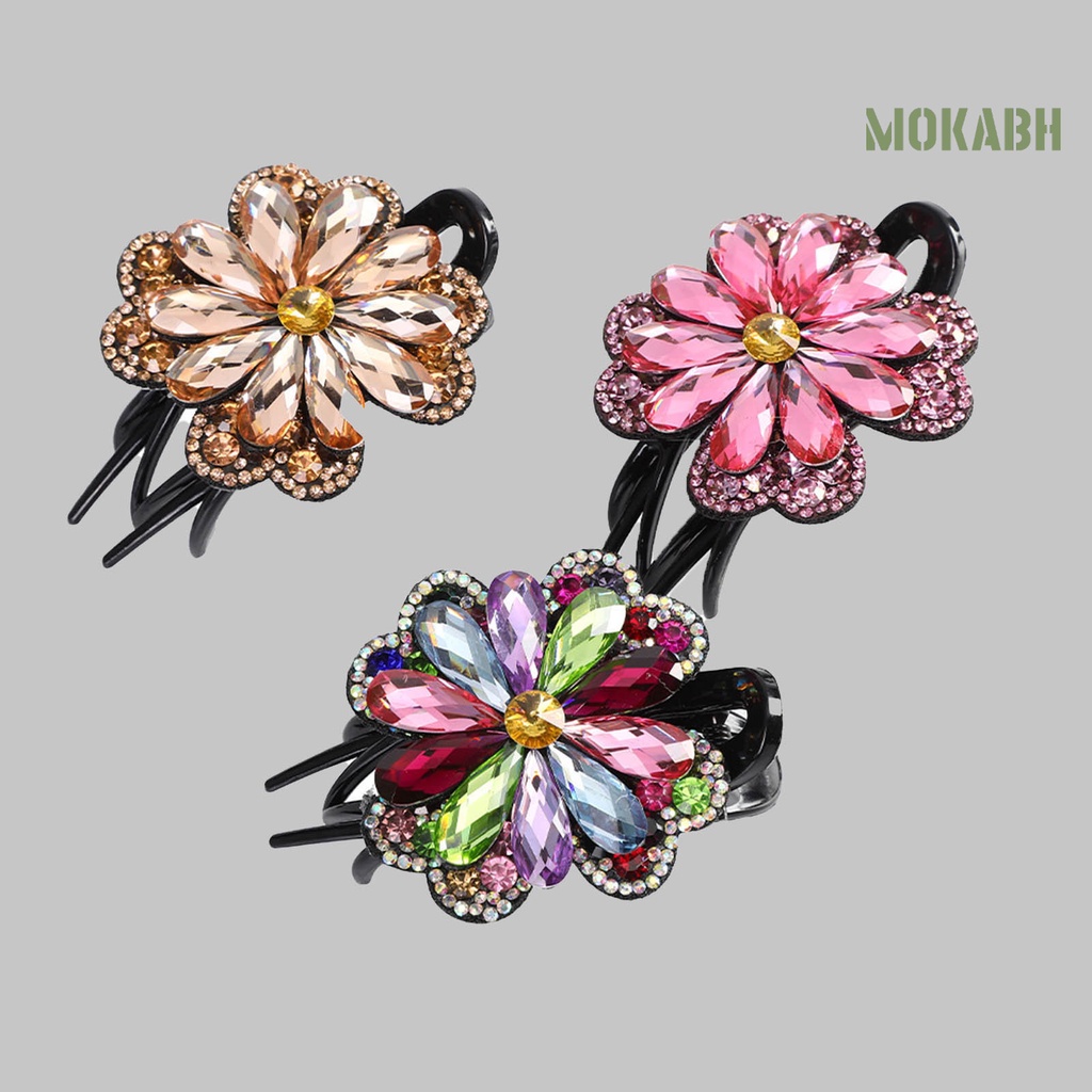 Kẹp Tóc Đính Đá Lấp Lánh Thời Trang Cho Nữ