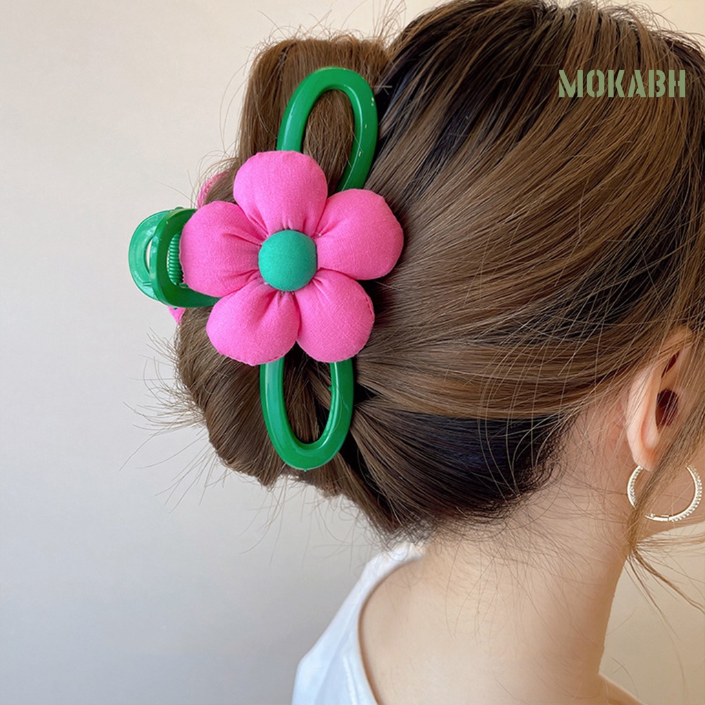 Kẹp Tóc Hình Hoa Hai Mặt Thiết Kế Tinh Tế Chống Trượt Cho Nữ