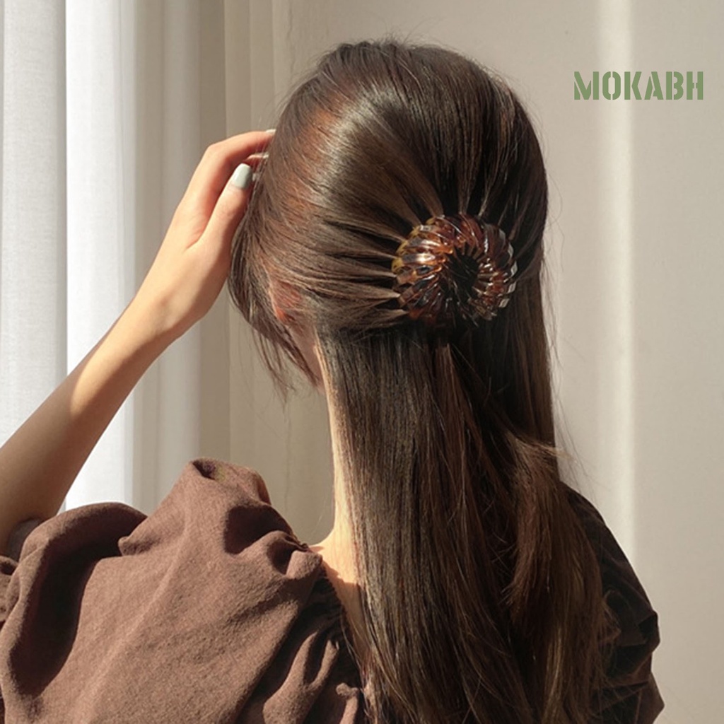 Kẹp Tóc Hình Tổ Chim Bằng Nhựa Phong Cách Vintage Cho Nữ