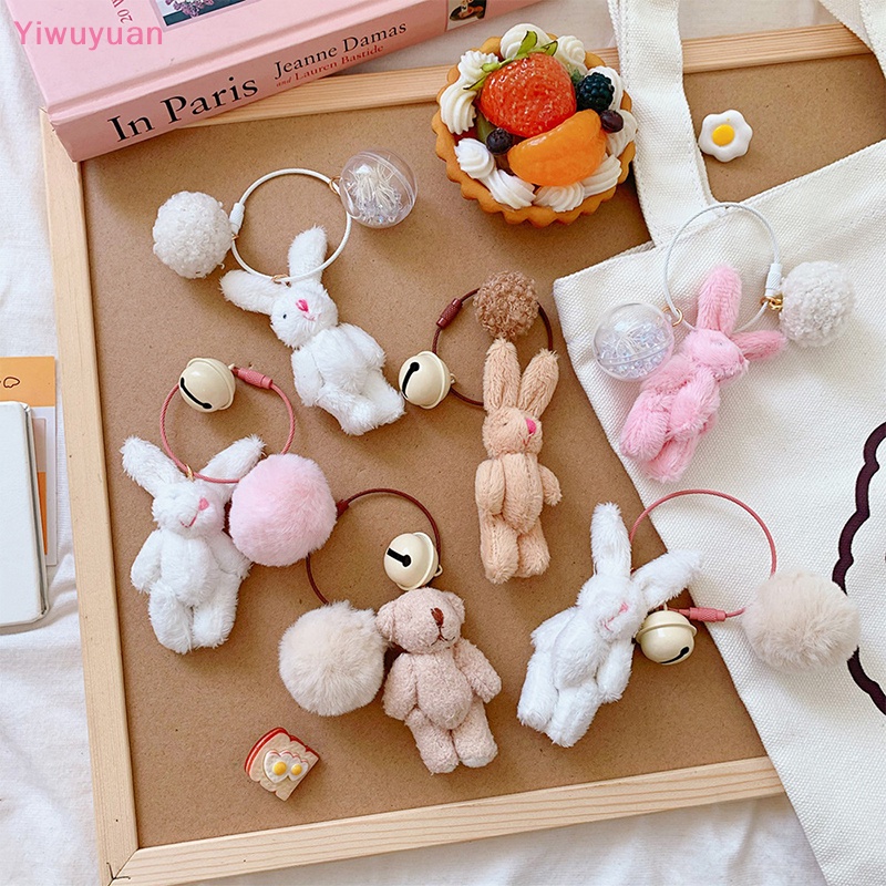 Móc Khóa Thỏ Bông Dễ Thương Thời Trang Hàn Quốc Mới