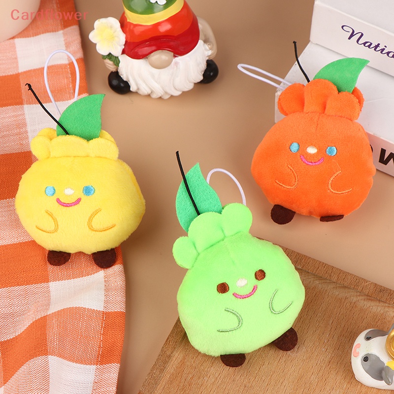 1 Búp Bê Nhồi Bông Hình Trái Cây Đáng Yêu Trang Trí Ba Lô / Móc Khóa Mới