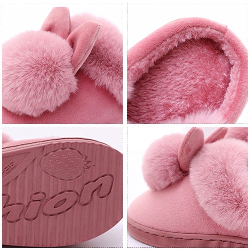 Dép Bông Đi Trong Nhà Giữ Ấm Xinh Xắn Cho Cặp Đôi