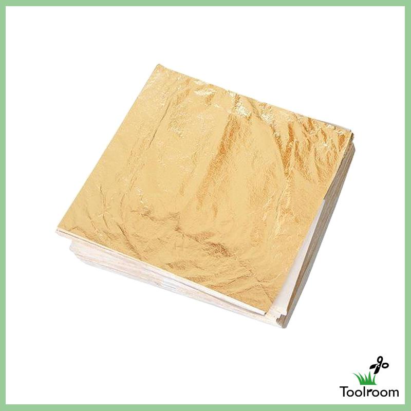 Set 100 Giấy Foil Màu Vàng Kích Thước 14x14cm