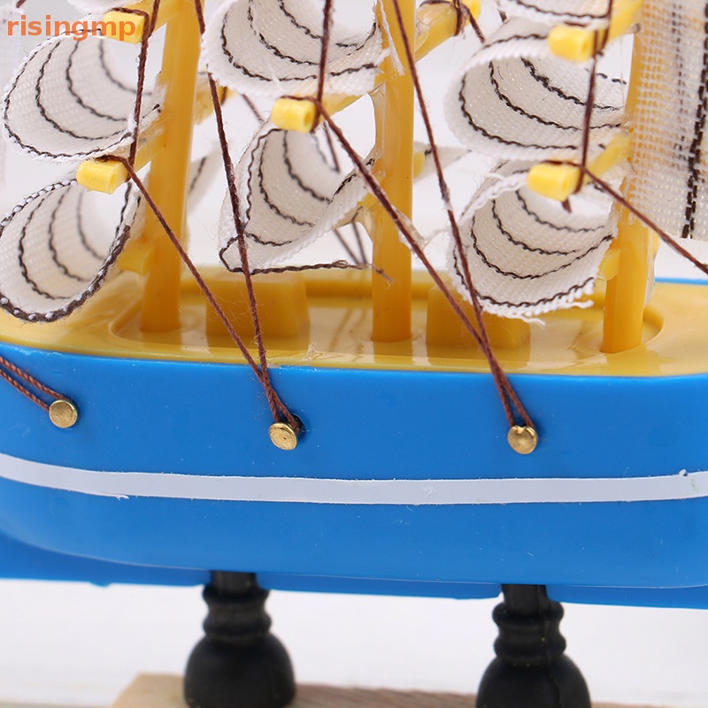 Mô Hình Thuyền Buồm Hình Tam Giác [risingmp] Thu Nhỏ Dùng Trang Trí