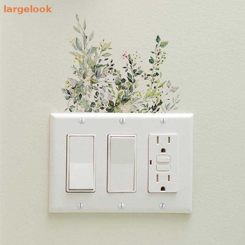 Đề Can Dán Tường Tự Dính Bằng Pvc Hình Lá Cây Nhiệt Đới Trang Trí Phòng Khách / Phòng Ngủ