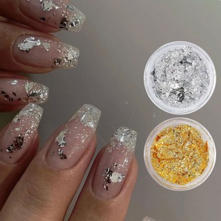 Sticker Dán Móng Nghệ Thuật Màu Vàng / Bạc
