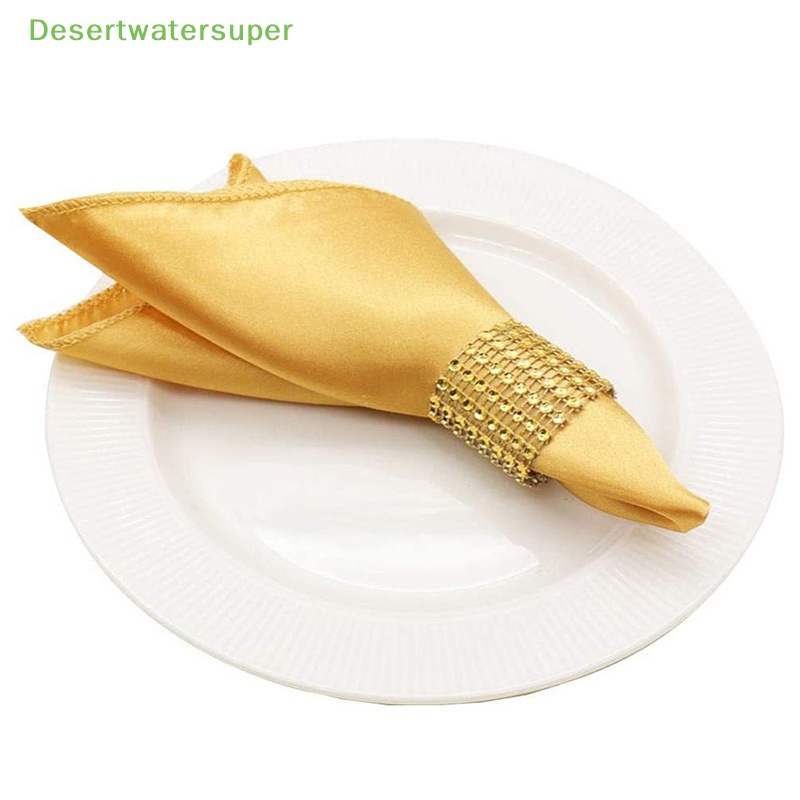 Dsvn Khăn Ăn Hình Vuông Sa Mềm Mại Trang Trí Bàn Tiệc Cưới / Nhà Hàng Bán Chạy