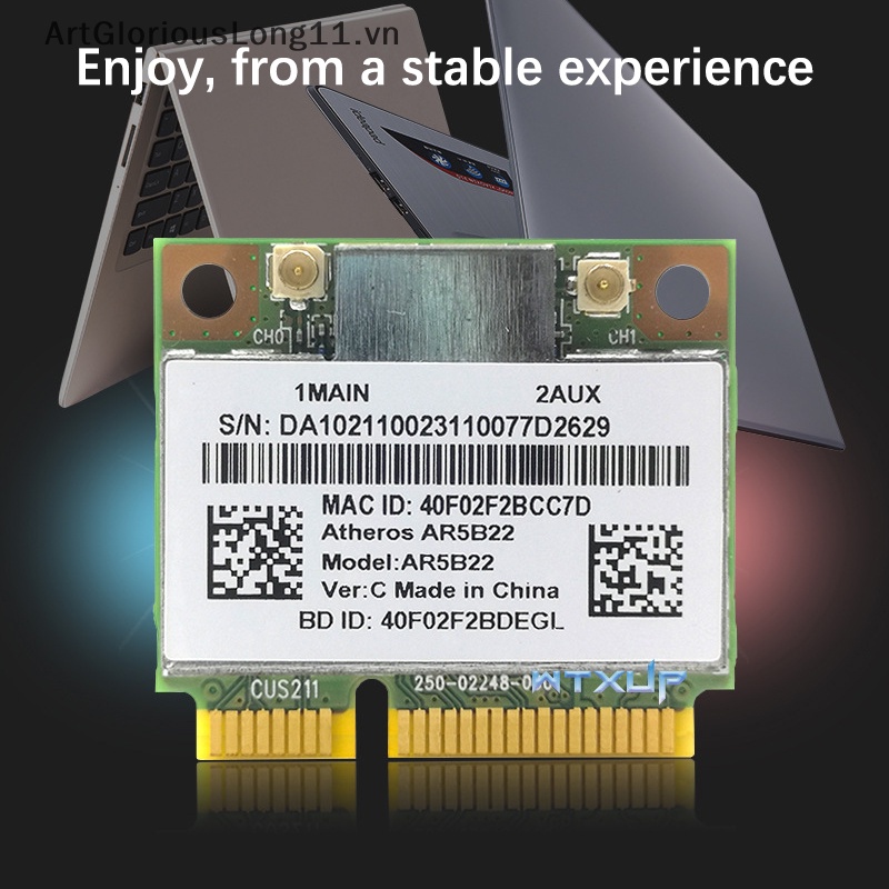 Thẻ Mạng Không Dây ArtGloriousLong 1PC R5B22 300M 5G Hai Băng Tần Tích Hợp Bluetooth 4.0