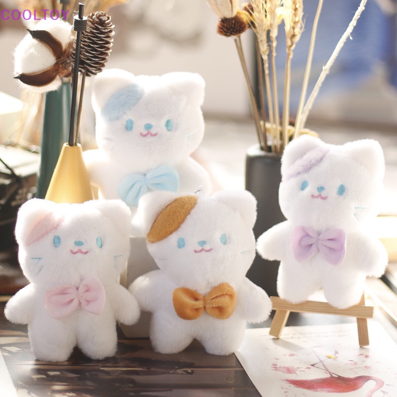 1 Móc Khóa Hình Mèo Nhồi Bông Mềm Mại Dễ Thương