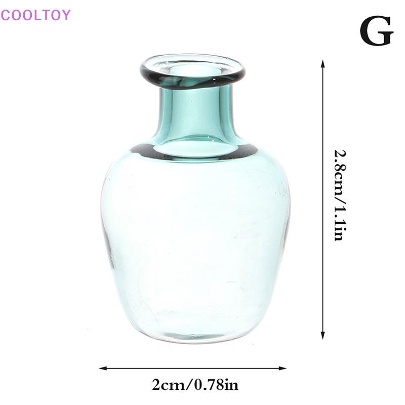 1 Bình Hoa Thủy Tinh Mini Tỉ Lệ 1: 12 Trang Trí Nhà Búp Bê