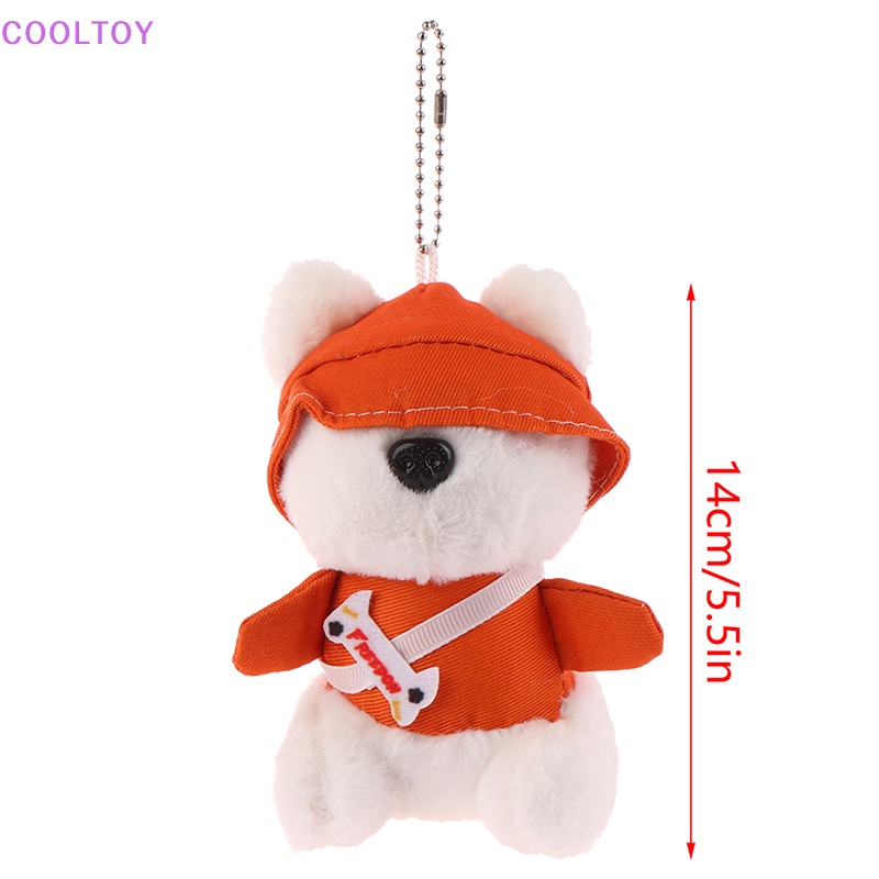 Đồ chơi nhồi bông Hình Chú Chó Dễ Thương 14CM Trang Trí Móc Khóa / Ba Lô / Túi Xách