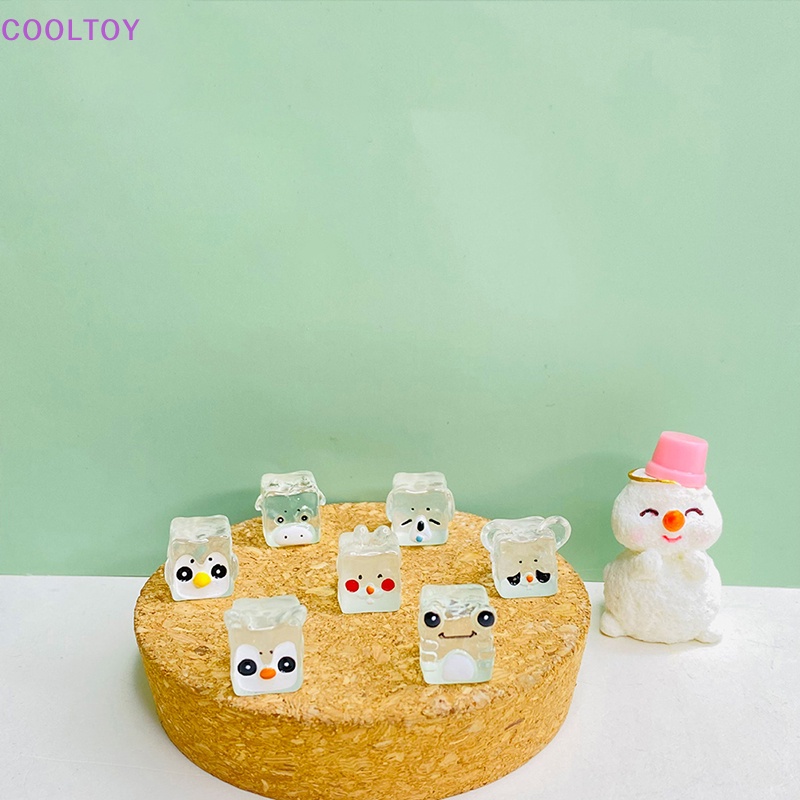 Cooltoy Bộ 5 Khối Đá Phát Sáng Mini Bằng Nhựa Resin Hình Động Vật / Cáo / Chim Cánh