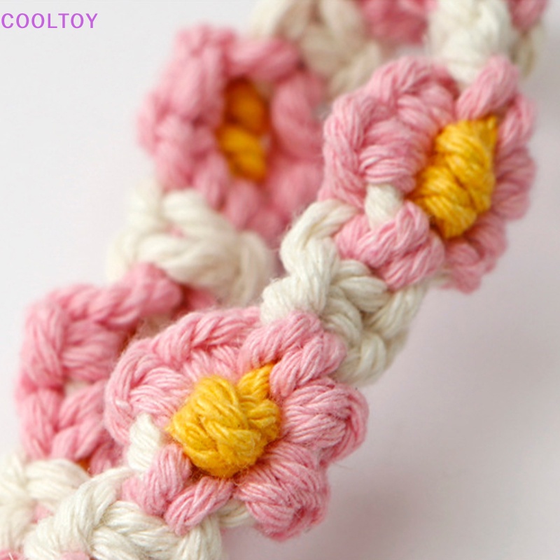 Cooltoy Móc Khóa Dây Tua Rua Dệt Thủ Công Hình Hoa Cúc Phong Cách Bohemian Trang Trí Xe Hơi