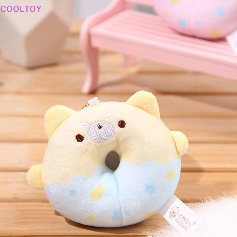 Cooltoy Đồ Chơi Nhồi Bông Hình Bánh Donut Mềm Mại Treo Chìa Khóa Trang Sức Cho Bé