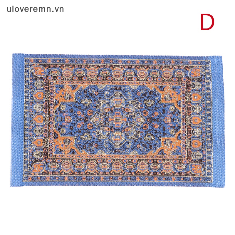 1 Thảm Lót Sàn Bện Dây Thổ Nhĩ Kỳ Trang Trí Nhà Búp Bê Tỉ Lệ 1: 12