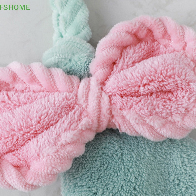 Khăn Lau Tay Vải Nhung San Hô Mềm Mại Thấm Hút Nước Nhanh Khô Tiện Dụng Cho Nhà Bếp / Phòng Tắm Mới