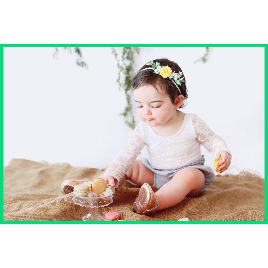 Dây Buộc Tóc nylon Hoa Dễ Thương Phong Cách Âu Mỹ Cho Bé Gái jiwvn