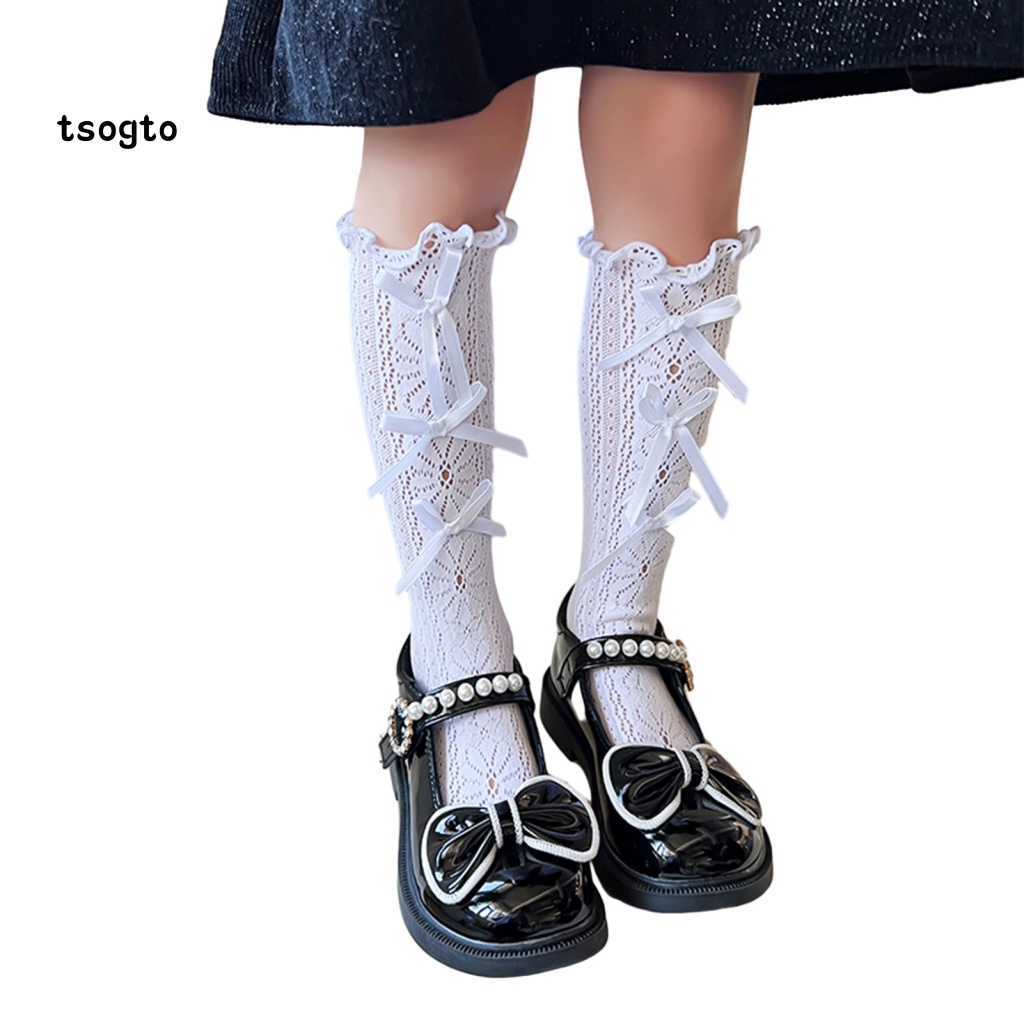 Set 2 Đôi Tất Lưới Thoải Mái Chống Phai Màu Cho Bé Gái