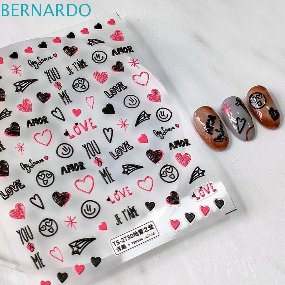 Miếng Dán Trang Trí Móng Tay Họa Tiết Hoạt Hình 3D Độc Đáo