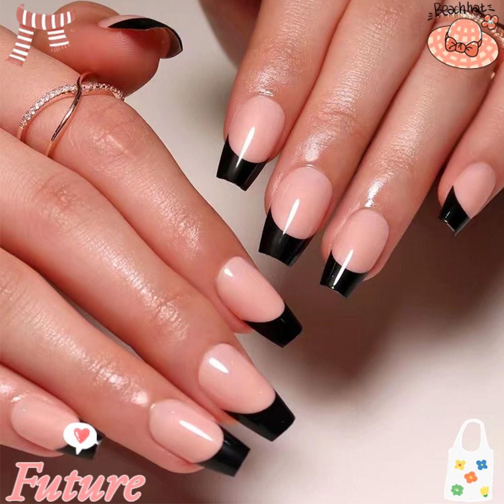 Set 24 Móng Tay Giả Che Phủ Toàn Diện Chuyên Dụng Cho Múa Ba Lê