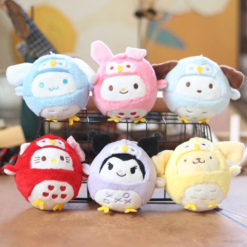 Búp Bê Nhồi Bông SY2 Sanrio Kuromi Melody Kitty Hóa Trang Chim Sẻ Cinnamoroll Pachacco YS2