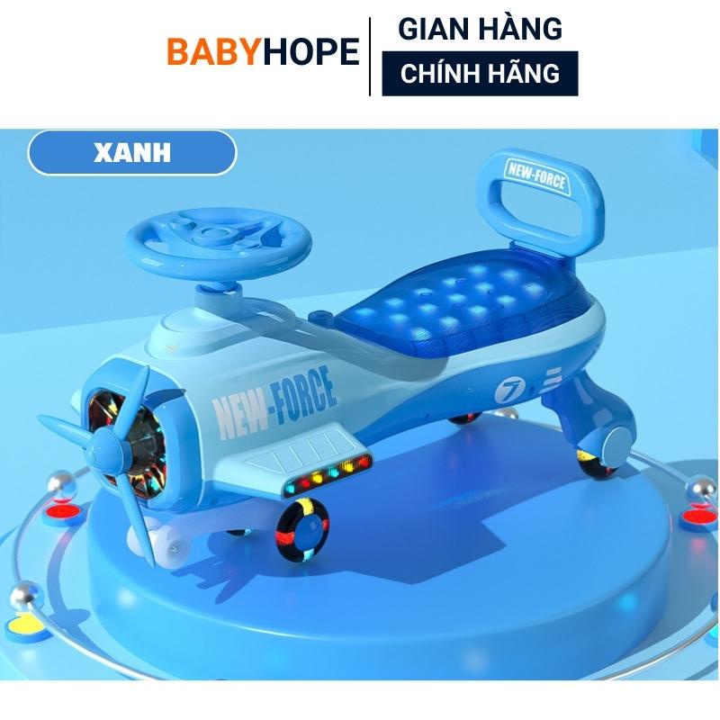 Xe Lắc Máy Bay Phát Nhạc Có Đèn Tựa Lưng Chịu Lực Cao Cho Bé embe.s