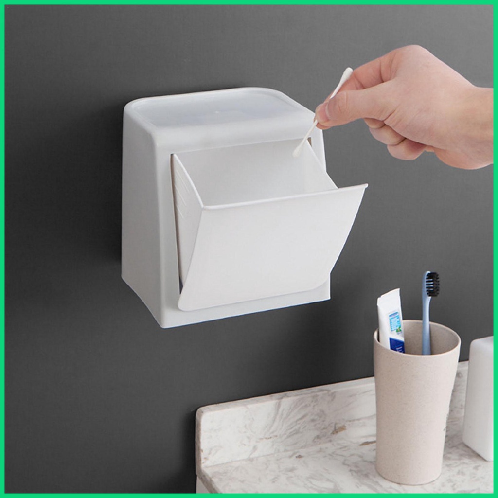 Thùng Đựng Tăm Bông Cotton Gắn Tường Tiện Dụng