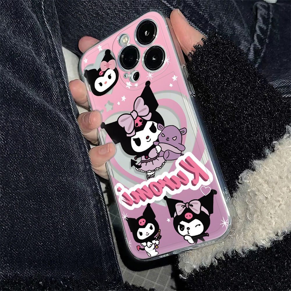 ✅Ốp Điện Thoại Mềm Chống Sốc Phong Cách Kuromi Đơn Giản Cho Iphone 11iPhone12 14Pro6In13 78maxplus ZPPQ