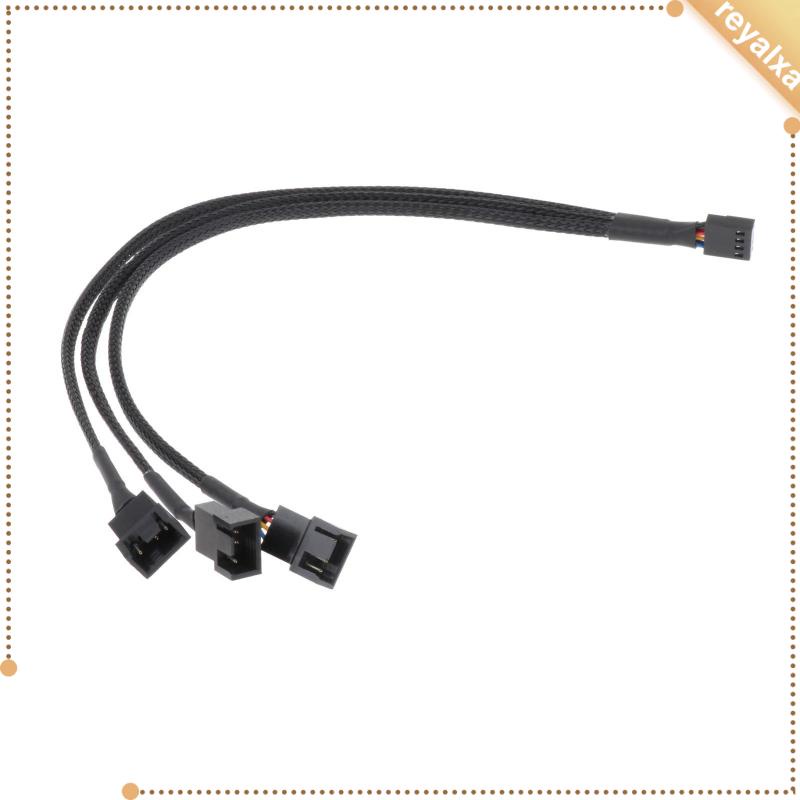 Dây Cáp Tách Quạt Tản Nhiệt 4 Pin PWM Hiệu Suất Cao 26cm Màu Đen Chuyên Dụng Cho PC
