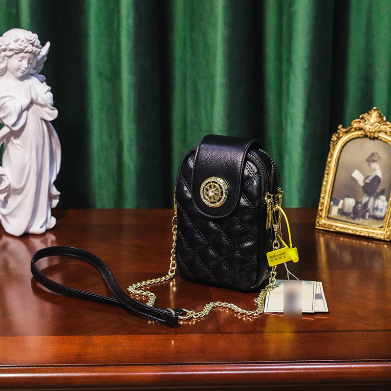 Túi Đeo Vai Màu Trơn Họa Tiết Hình Thoi Đơn Giản Thời Trang Cao Cấp Cho Nữ