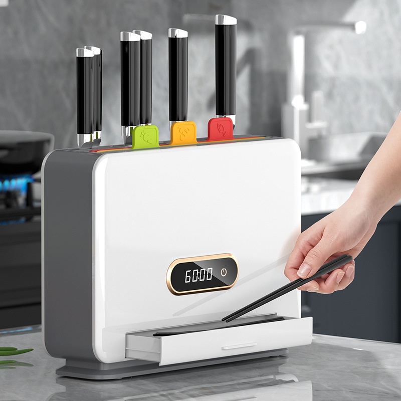 Giá Đỡ Dao Khử Trùng Bằng Tia UV Đa Năng Tiện Dụng