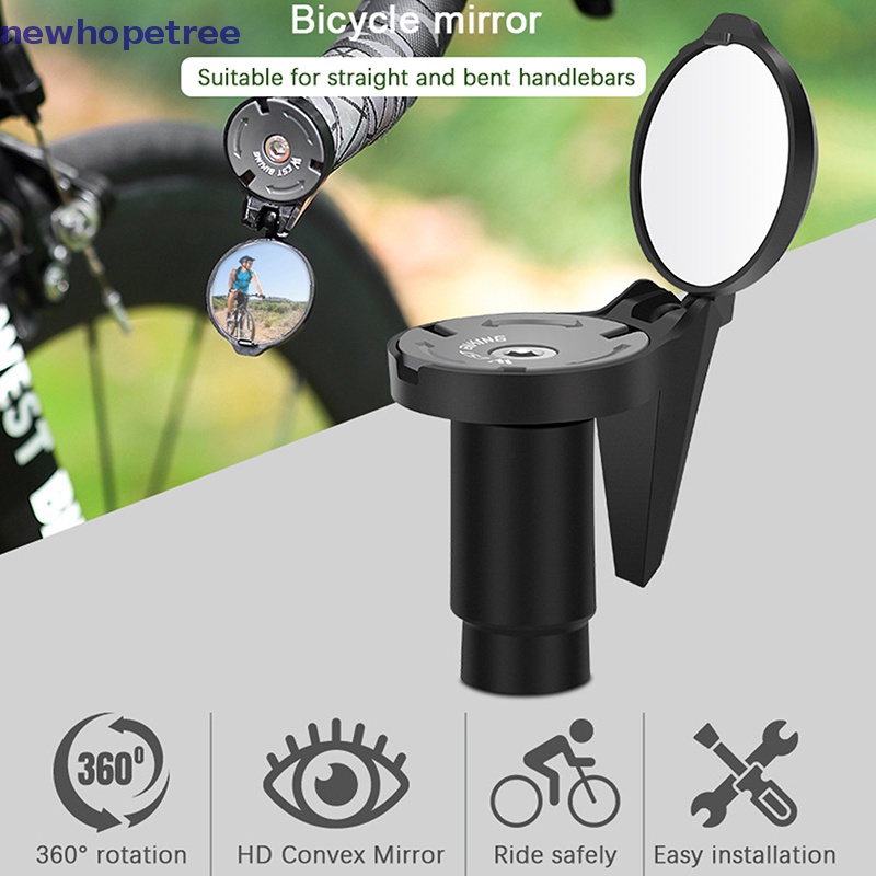 Gương Cầu Lồi Gắn Tay Lái Xe Đạp Bên Trái / Phải Bằng Acrylic Phản Quang Thông Dụng