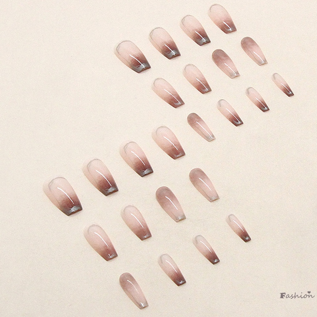 Miếng Dán Trang Trí Móng Tay Màu Gradient Thời Trang Mùa Thu Đông Ấm Áp