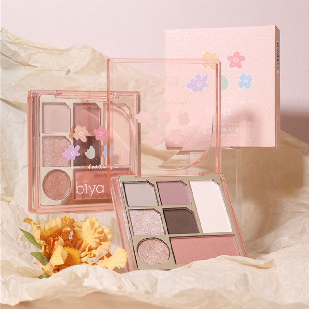 Bảng Phấn Mắt Trang Điểm Làm Sáng Tông Màu Đất Thương Hiệu Biya