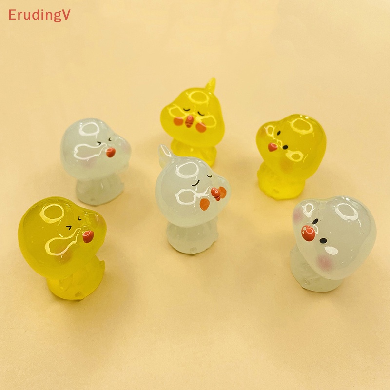 [ErudingV] Set 5 Chú Gà Nhựa Resin Phát Quang Tự Làm Trang Sức Phong Cách Ngẫu Nhiên