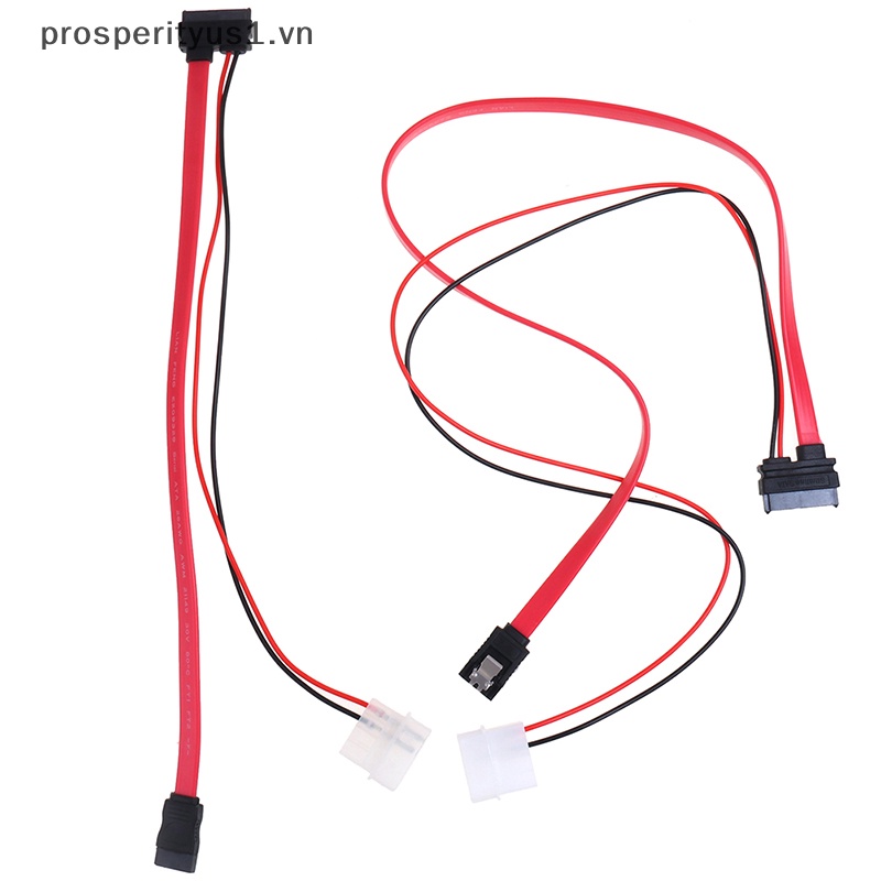 Cáp ChuyểN ĐổI MỏNg SATA prosperityus1] 7 + 6 Pin Cho Laptop SATA DVD CD-RW