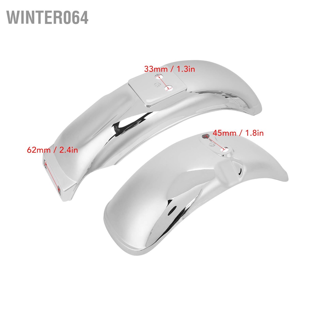 Winter064 Chắn Bùn Bánh Xe Máy Mạ Chrome Bắn Vệ Cho Z50 Z50A Z50J Với 8in Hoặc 10in