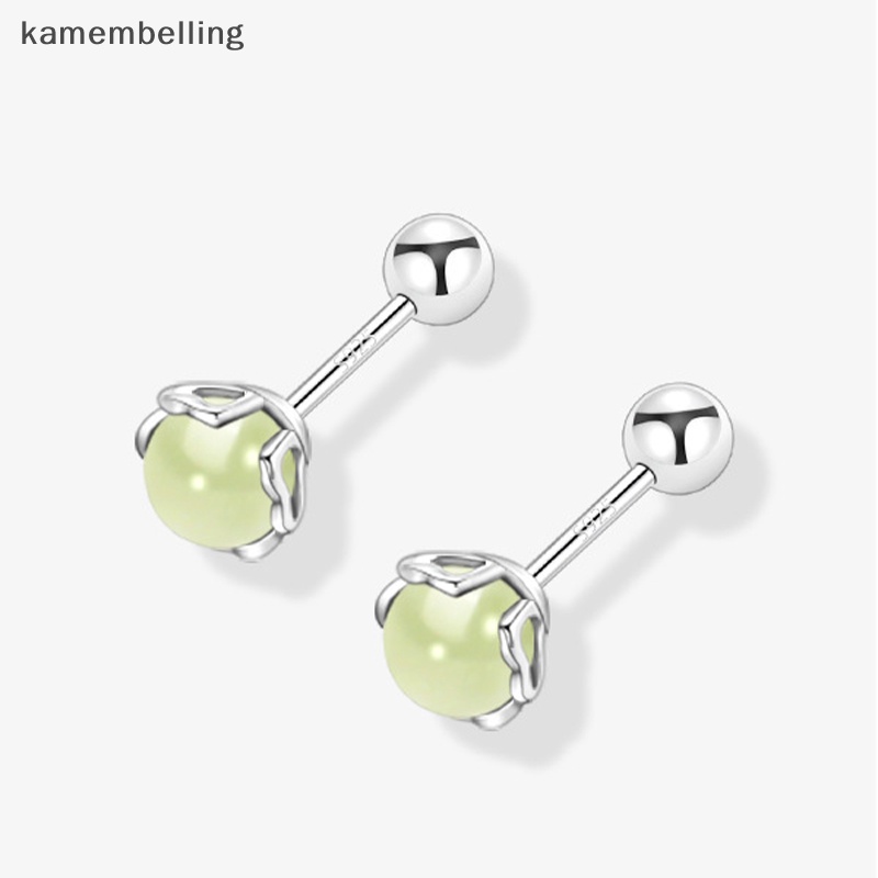 1 Đôi Khuyên Tai Ngọc Bích Dạng Xoắn Ốc Cho Nữ