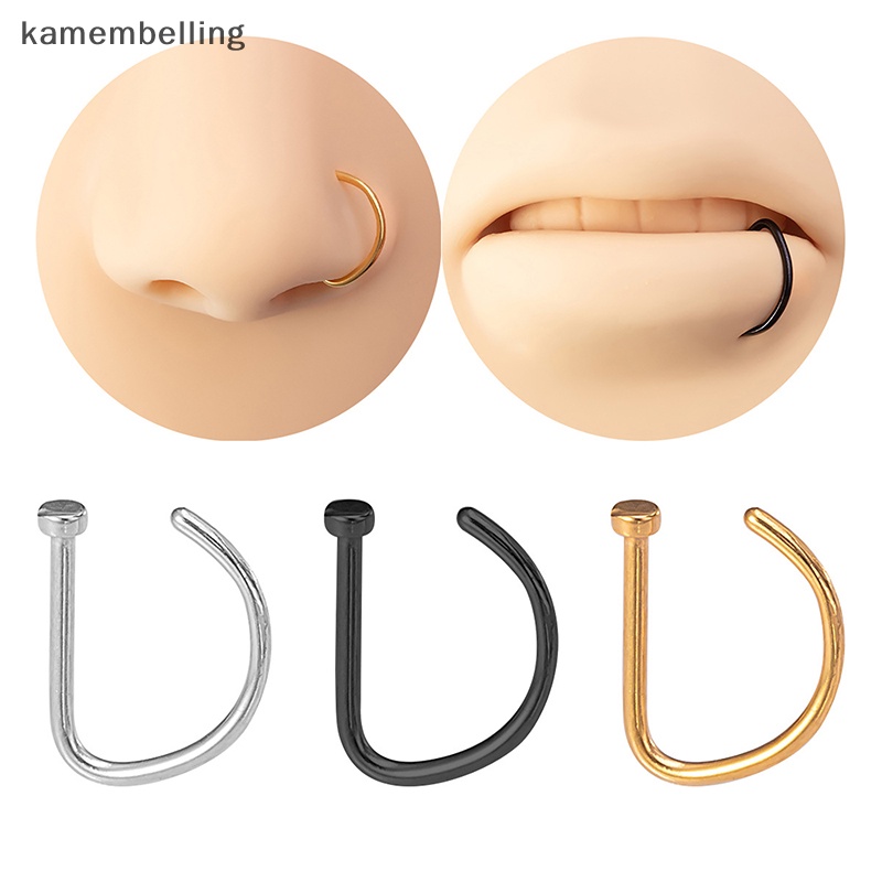 Set 3 Khuyên Mũi 18G Bằng Thép Không Gỉ Cá Tính