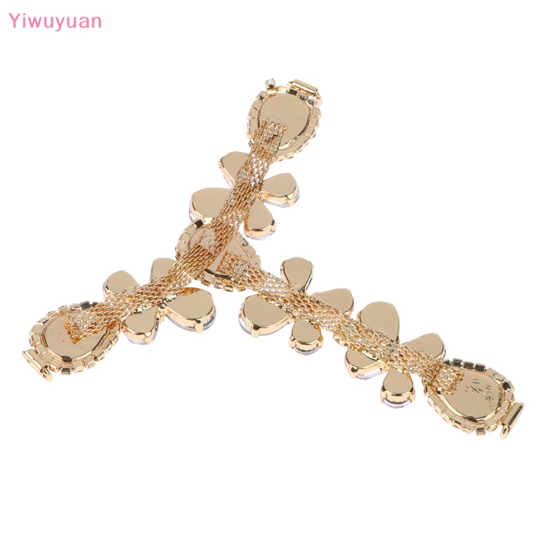 1 Phụ Kiện Đầu Nối Bikini Đính Đá Màu Vàng / Bạc DIY Mới