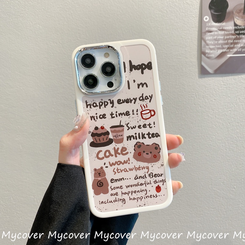 Ốp Điện Thoại Chống Sốc 3 Trong 1 Họa Tiết Đáng Yêu Cho iPhone 14 13 12 11 Pro Max